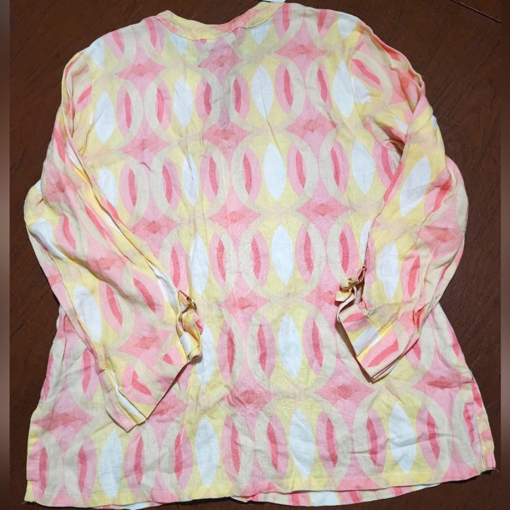 JM Collection Colorful Patterned Blouse - Picture 6 of 7